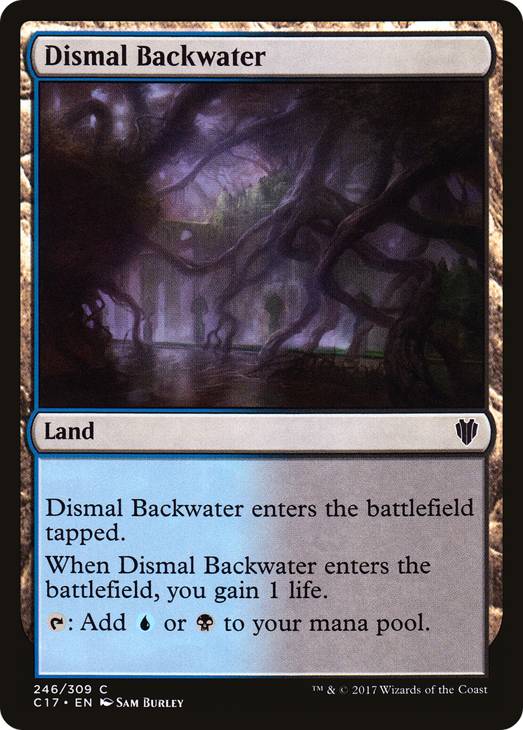 Dismal Backwater (C17-246) - Commander 2017 - Premium MTG Single from Wizards of the Coast - Just $0.25! Shop now at Game Crave Tournament Store