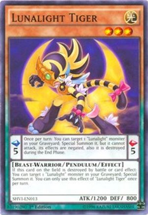 Lunalight Tiger (SHVI-EN013) - Shining Victories Unlimited - Premium Yugioh Single from Konami - Just $0.30! Shop now at Game Crave Tournament Store