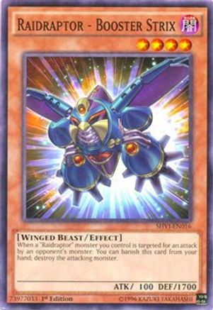 Raidraptor - Booster Strix (SHVI-EN016) - Shining Victories 1st Edition - Premium Yugioh Single from Konami - Just $0.25! Shop now at Game Crave Tournament Store