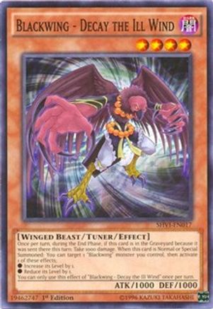 Blackwing - Decay the Ill Wind (SHVI-EN017) - Shining Victories 1st Edition - Premium Yugioh Single from Konami - Just $0.25! Shop now at Game Crave Tournament Store