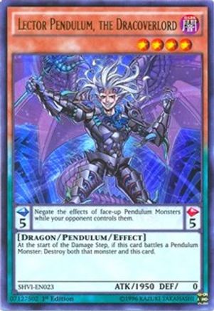Lector Pendulum, the Dracoverlord (SHVI-EN023) - Shining Victories Unlimited - Premium Yugioh Single from Konami - Just $0.25! Shop now at Game Crave Tournament Store