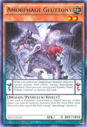 Amorphage Gluttony (SHVI-EN024) - Shining Victories Unlimited - Premium Yugioh Single from Konami - Just $0.26! Shop now at Game Crave Tournament Store
