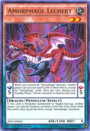 Amorphage Lechery (SHVI-EN025) - Shining Victories 1st Edition - Premium Yugioh Single from Konami - Just $0.27! Shop now at Game Crave Tournament Store