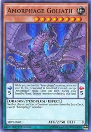 Amorphage Goliath (SHVI-EN031) - Shining Victories 1st Edition - Premium Yugioh Single from Konami - Just $0.25! Shop now at Game Crave Tournament Store