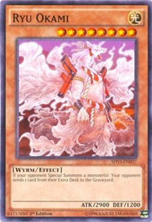 Ryu Okami (SHVI-EN037) - Shining Victories 1st Edition - Premium Yugioh Single from Konami - Just $0.25! Shop now at Game Crave Tournament Store