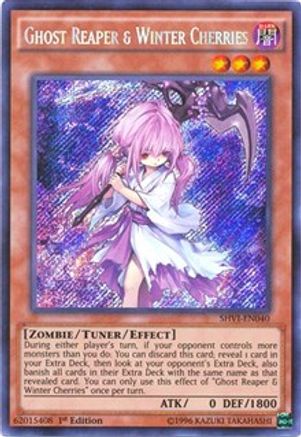 Ghost Reaper & Winter Cherries (SHVI-EN040) - Shining Victories 1st Edition - Premium Yugioh Single from Konami - Just $2.29! Shop now at Game Crave Tournament Store