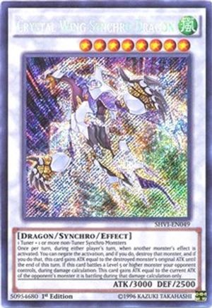 Crystal Wing Synchro Dragon (SHVI-EN049) - Shining Victories Unlimited - Premium Yugioh Single from Konami - Just $1.30! Shop now at Game Crave Tournament Store