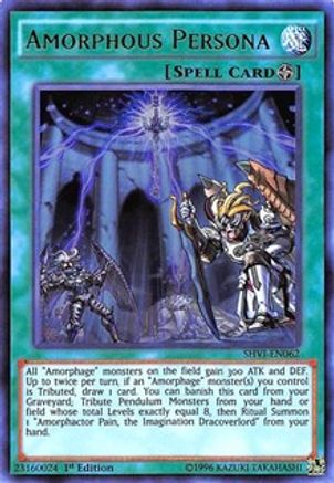 Amorphous Persona (SHVI-EN062) - Shining Victories 1st Edition - Premium Yugioh Single from Konami - Just $0.26! Shop now at Game Crave Tournament Store