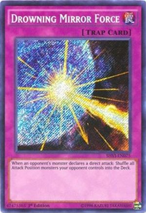 Drowning Mirror Force (SHVI-EN075) - Shining Victories 1st Edition - Premium Yugioh Single from Konami - Just $1.78! Shop now at Game Crave Tournament Store