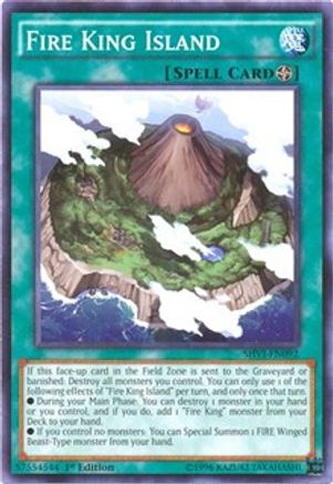 Fire King Island (SHVI-EN092) - Shining Victories 1st Edition - Premium Yugioh Single from Konami - Just $0.25! Shop now at Game Crave Tournament Store