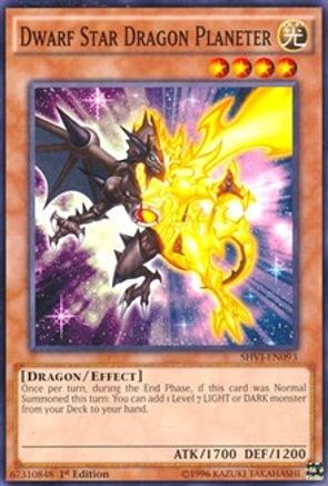 Dwarf Star Dragon Planeter (SHVI-EN093) - Shining Victories 1st Edition - Premium Yugioh Single from Konami - Just $0.25! Shop now at Game Crave Tournament Store