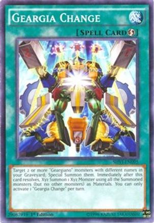 Geargia Change (SHVI-EN095) - Shining Victories 1st Edition - Premium Yugioh Single from Konami - Just $0.25! Shop now at Game Crave Tournament Store