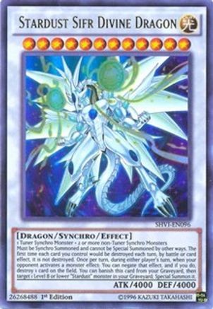 Stardust Sifr Divine Dragon (SHVI-EN096) - Shining Victories 1st Edition - Premium Yugioh Single from Konami - Just $14.62! Shop now at Game Crave Tournament Store