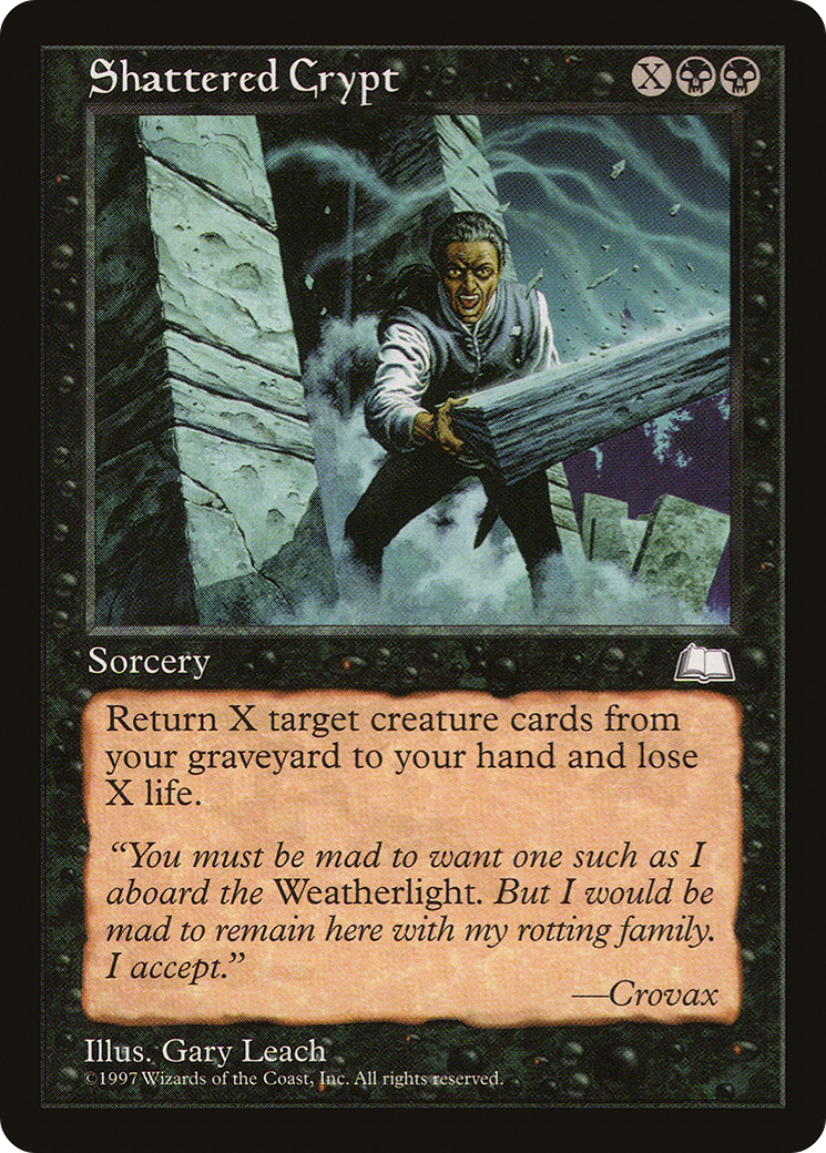 Shattered Crypt (WTH-080) - Weatherlight - Premium MTG Single from Wizards of the Coast - Just $0.08! Shop now at Game Crave Tournament Store