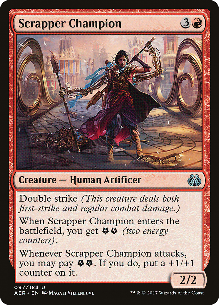 Scrapper Champion (AER-097) - Aether Revolt - Premium MTG Single from Wizards of the Coast - Just $0.08! Shop now at Game Crave Tournament Store