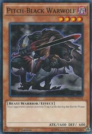 Pitch-Black Warwolf (YS16-EN018) - Starter Deck: Yuya 1st Edition - Premium Yugioh Single from Konami - Just $0.25! Shop now at Game Crave Tournament Store