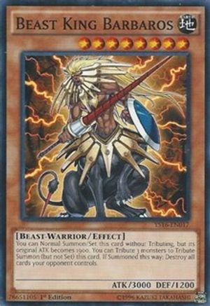 Beast King Barbaros (YS16-EN017) - Starter Deck: Yuya 1st Edition - Premium Yugioh Single from Konami - Just $0.25! Shop now at Game Crave Tournament Store