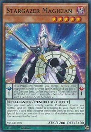 Stargazer Magician (YS16-EN009) - Starter Deck: Yuya 1st Edition - Premium Yugioh Single from Konami - Just $0.25! Shop now at Game Crave Tournament Store