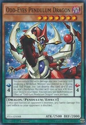 Odd-Eyes Pendulum Dragon (YS16-EN008) - Starter Deck: Yuya 1st Edition - Premium Yugioh Single from Konami - Just $0.26! Shop now at Game Crave Tournament Store