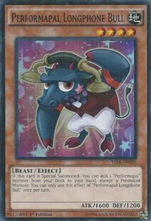 Performapal Longphone Bull (YS16-EN006) - Starter Deck: Yuya 1st Edition - Premium Yugioh Single from Konami - Just $0.25! Shop now at Game Crave Tournament Store