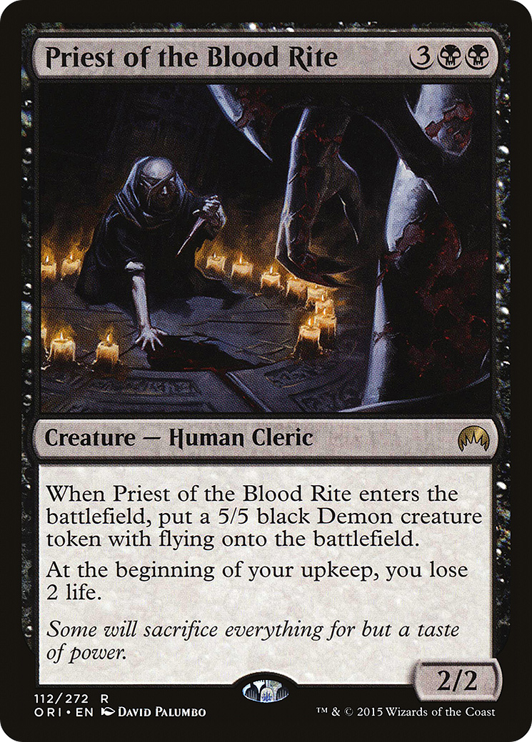 Priest of the Blood Rite (ORI-112) - Magic Origins - Premium MTG Single from Wizards of the Coast - Just $0.25! Shop now at Game Crave Tournament Store