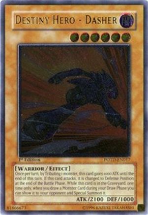 Destiny Hero - Dasher (UTR) (POTD-EN017) - Power of the Duelist 1st Edition - Premium Yugioh Single from Konami - Just $21.53! Shop now at Game Crave Tournament Store