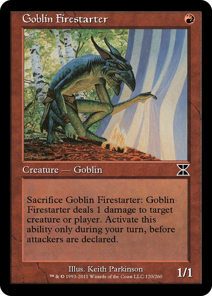 Goblin Firestarter (ME4-120) - Masters Edition IV - Premium MTG Single from Wizards of the Coast - Just $0! Shop now at Game Crave Tournament Store