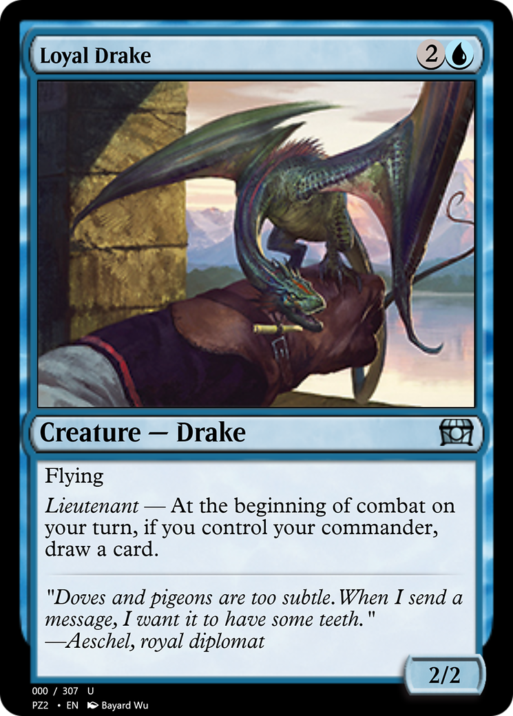 Loyal Drake (PZ2-70757) - Treasure Chest - Premium MTG Single from Wizards of the Coast - Just $0! Shop now at Game Crave Tournament Store