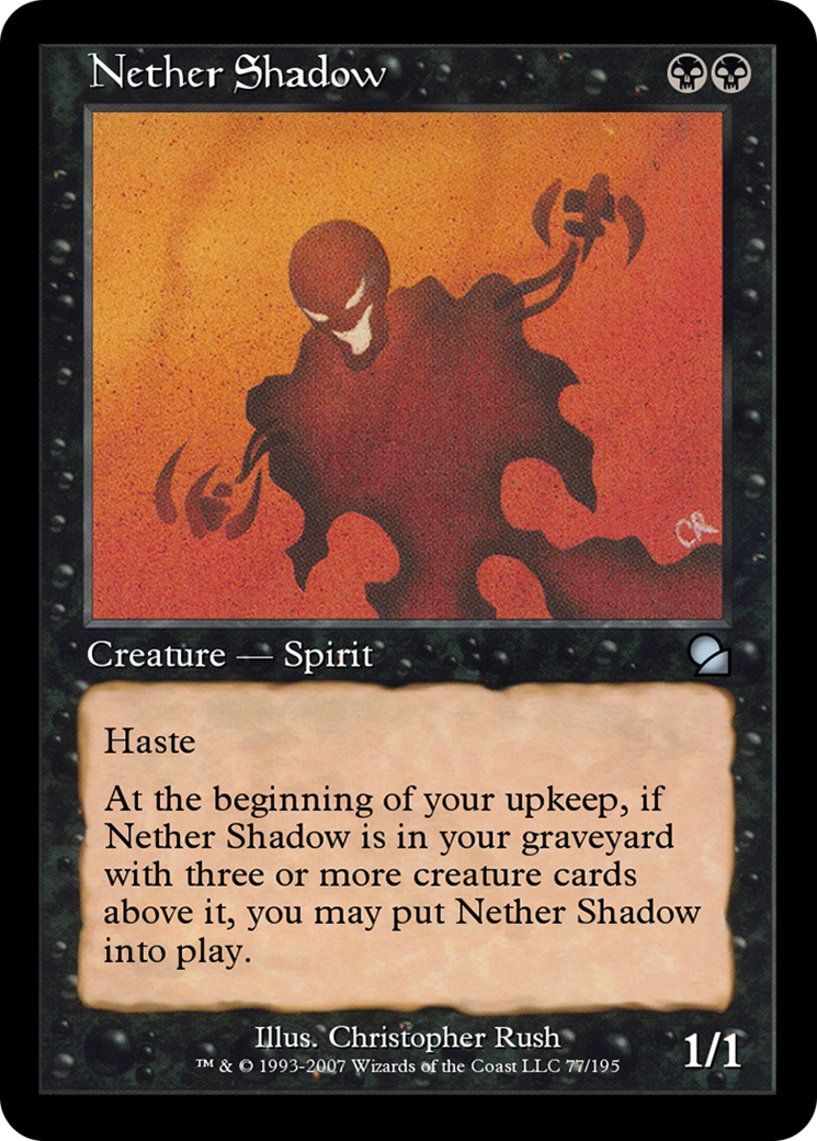 Nether Shadow (ME1-077) - Masters Edition - Premium MTG Single from Wizards of the Coast - Just $0! Shop now at Game Crave Tournament Store