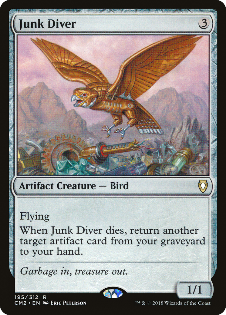 Junk Diver (CM2-195) - Commander Anthology Volume II - Premium MTG Single from Wizards of the Coast - Just $1.90! Shop now at Game Crave Tournament Store