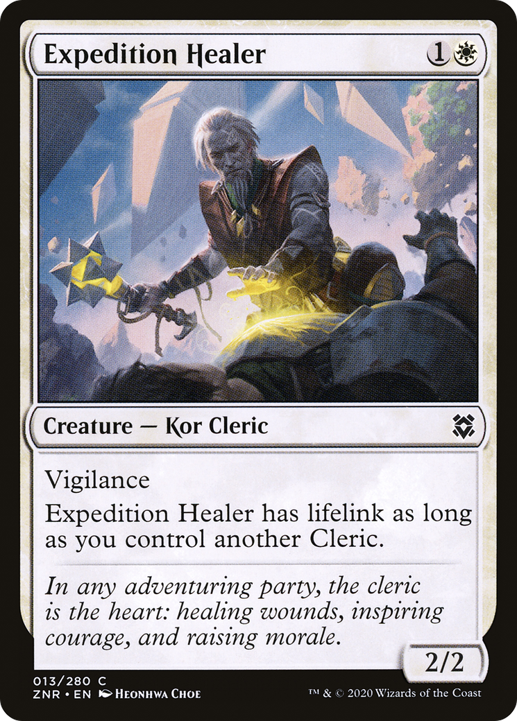 Expedition Healer (ZNR-013) - Zendikar Rising - Premium MTG Single from Wizards of the Coast - Just $0.25! Shop now at Game Crave Tournament Store