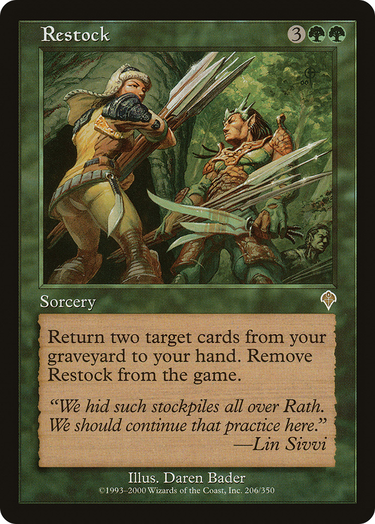Restock (INV-206) - Invasion - Premium MTG Single from Wizards of the Coast - Just $0.28! Shop now at Game Crave Tournament Store