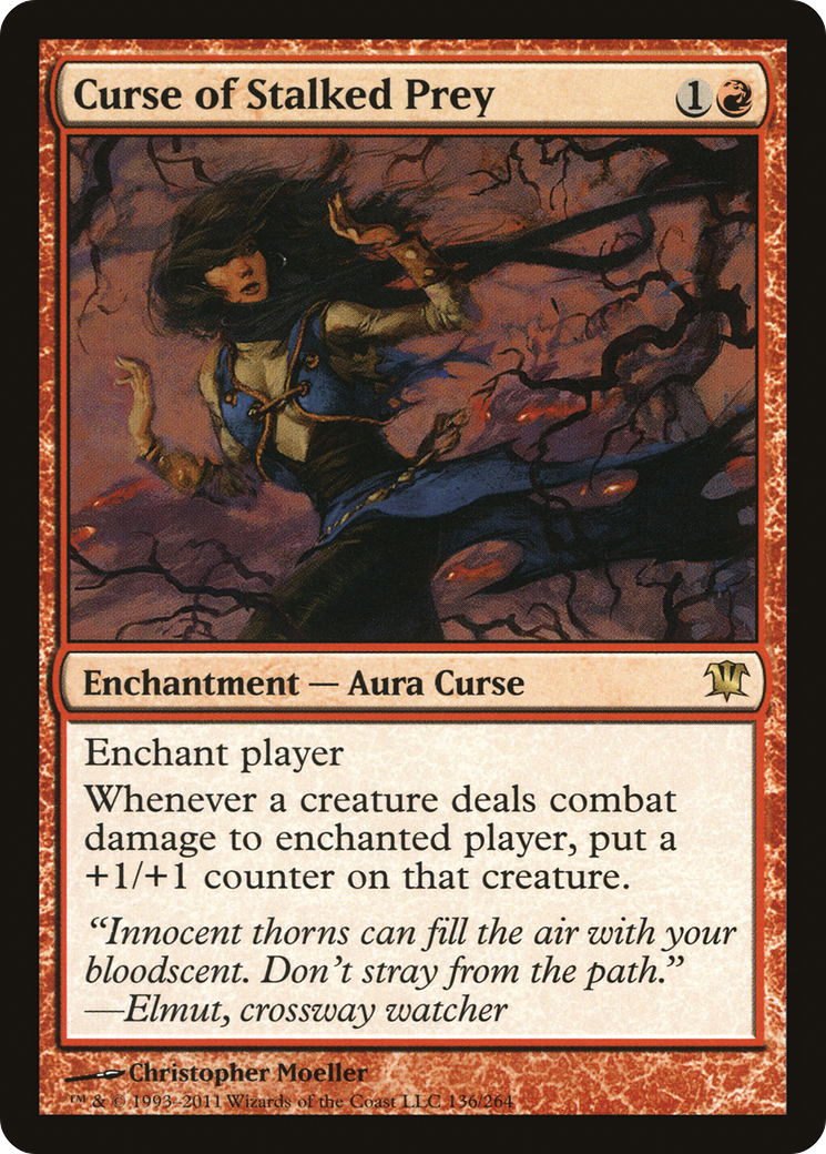 Curse of Stalked Prey (ISD-136) - Innistrad - Premium MTG Single from Wizards of the Coast - Just $0.40! Shop now at Game Crave Tournament Store