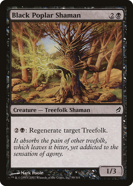 Black Poplar Shaman (LRW-099) - Lorwyn - Premium MTG Single from Wizards of the Coast - Just $0.25! Shop now at Game Crave Tournament Store