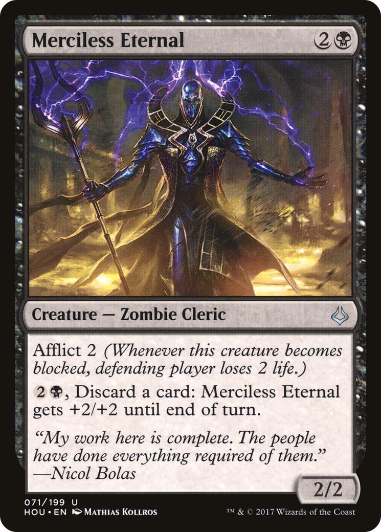 Merciless Eternal (HOU-071) - Hour of Devastation - Premium MTG Single from Wizards of the Coast - Just $0.25! Shop now at Game Crave Tournament Store