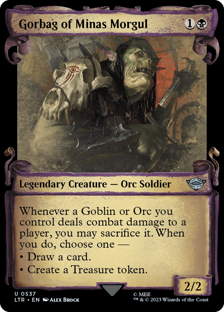 Gorbag of Minas Morgul (LTR-537) - The Lord of the Rings: Tales of Middle-earth: (Showcase) Foil - Premium MTG Single from Wizards of the Coast - Just $0.08! Shop now at Game Crave Tournament Store