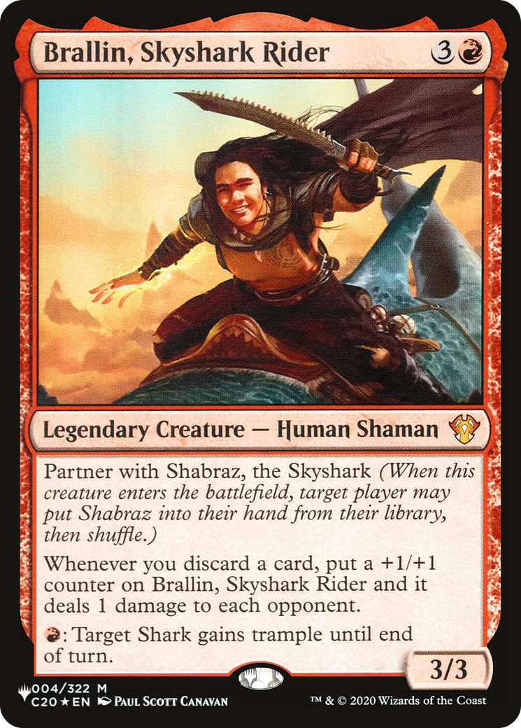 Brallin, Skyshark Rider (PLIST-319) - The List - Premium MTG Single from Wizards of the Coast - Just $1.44! Shop now at Game Crave Tournament Store