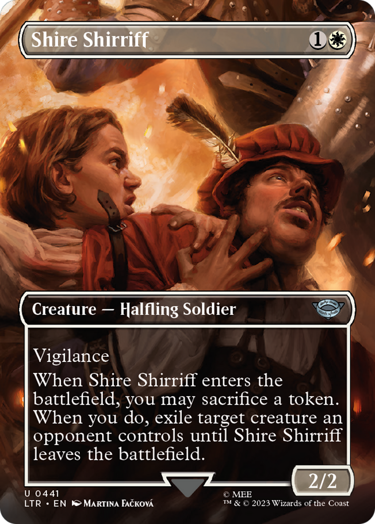 Shire Shirriff (LTR-441) - The Lord of the Rings: Tales of Middle-earth (Borderless) - Premium MTG Single from Wizards of the Coast - Just $0.08! Shop now at Game Crave Tournament Store