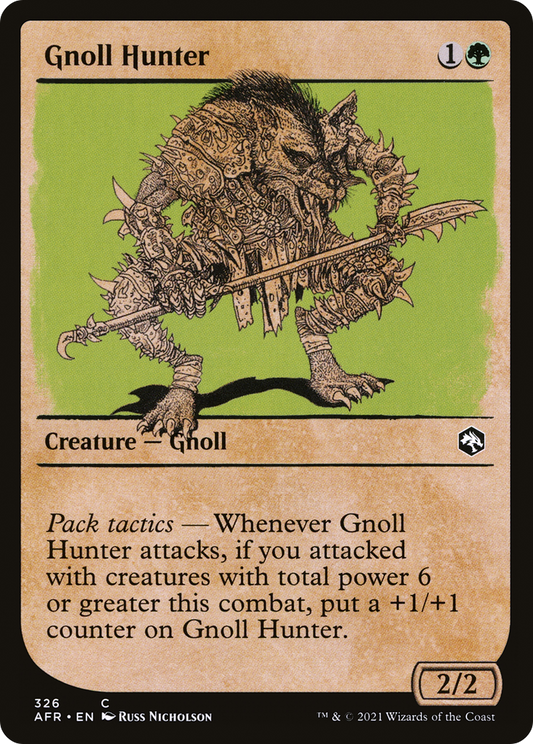 Gnoll Hunter (AFR-326) - Adventures in the Forgotten Realms: (Showcase) Foil - Premium MTG Single from Wizards of the Coast - Just $0.08! Shop now at Game Crave Tournament Store