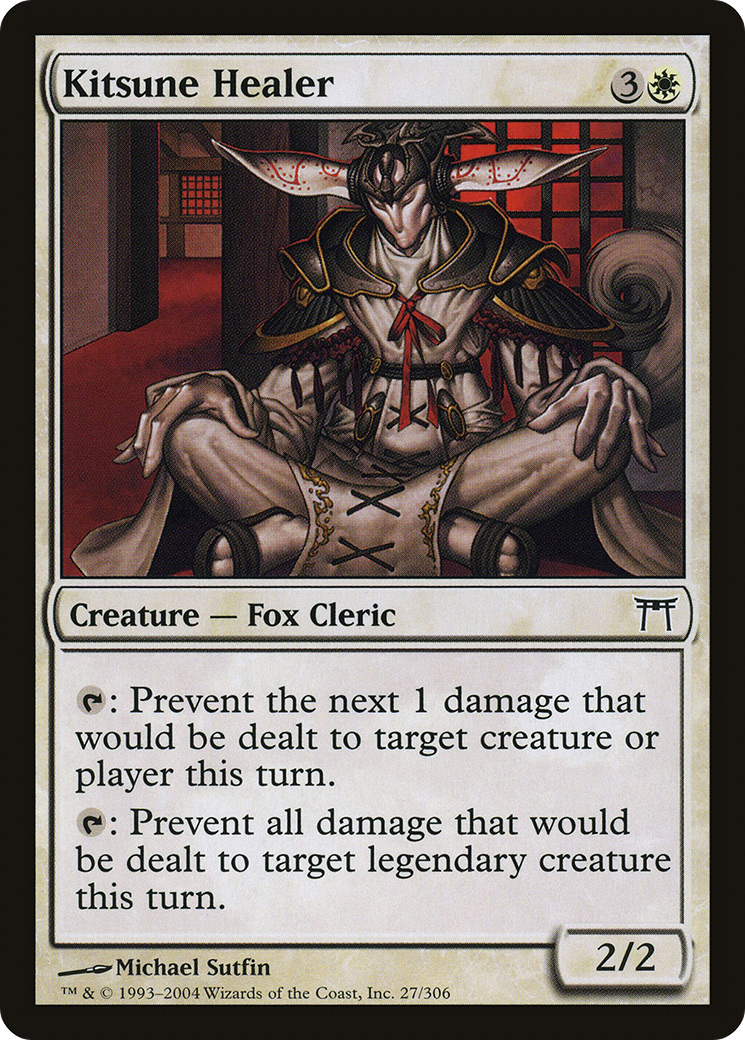 Kitsune Healer (CHK-027) - Champions of Kamigawa Foil - Premium MTG Single from Wizards of the Coast - Just $0.08! Shop now at Game Crave Tournament Store