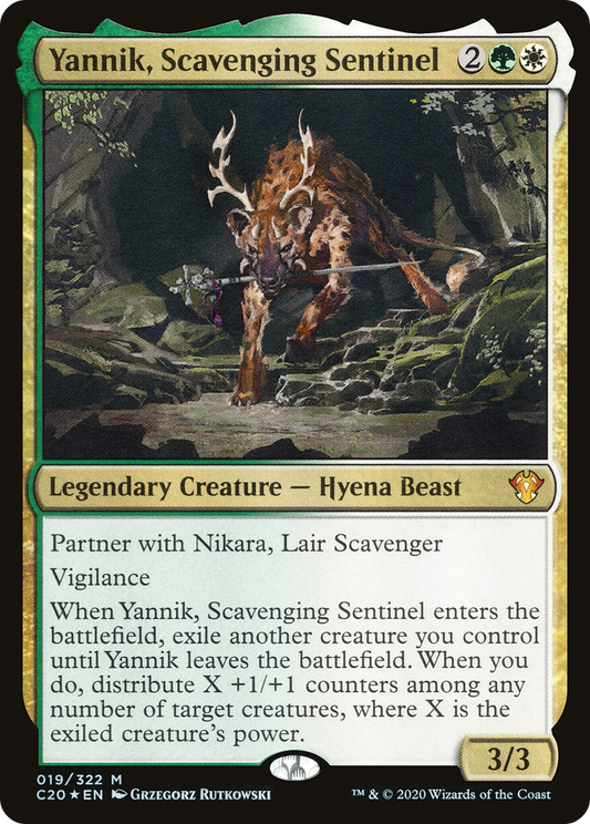 Yannik, Scavenging Sentinel (C20-019) - Commander 2020 Foil - Premium MTG Single from Wizards of the Coast - Just $0.26! Shop now at Game Crave Tournament Store