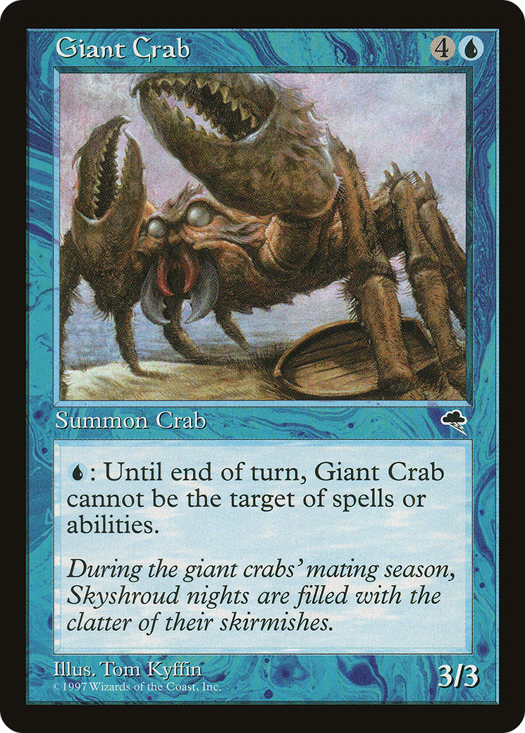 Giant Crab (TMP-066) - Tempest - Premium MTG Single from Wizards of the Coast - Just $0.08! Shop now at Game Crave Tournament Store