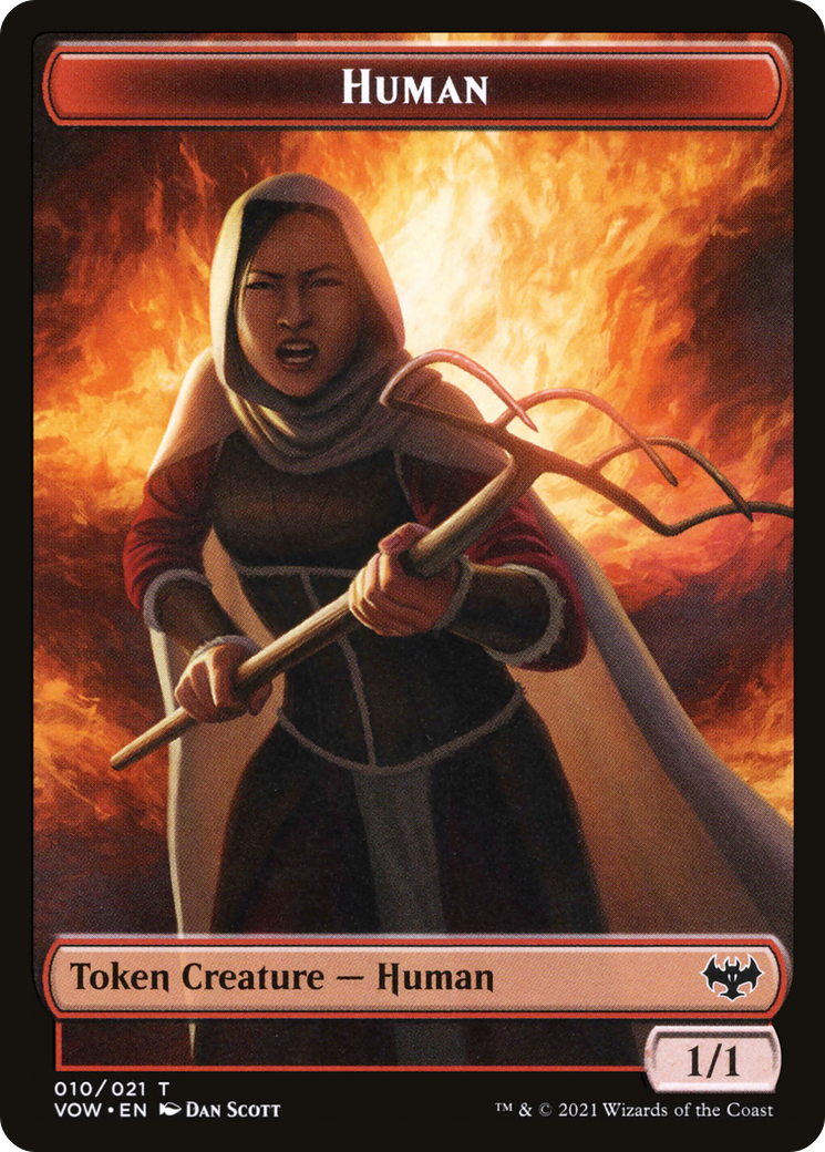 Human (TVOW-010) - Innistrad: Crimson Vow Tokens - Premium MTG Single from Wizards of the Coast - Just $0! Shop now at Game Crave Tournament Store