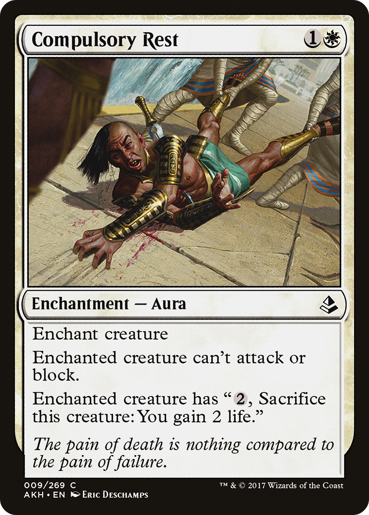 Compulsory Rest (AKH-009) - Amonkhet Foil - Premium MTG Single from Wizards of the Coast - Just $0.08! Shop now at Game Crave Tournament Store