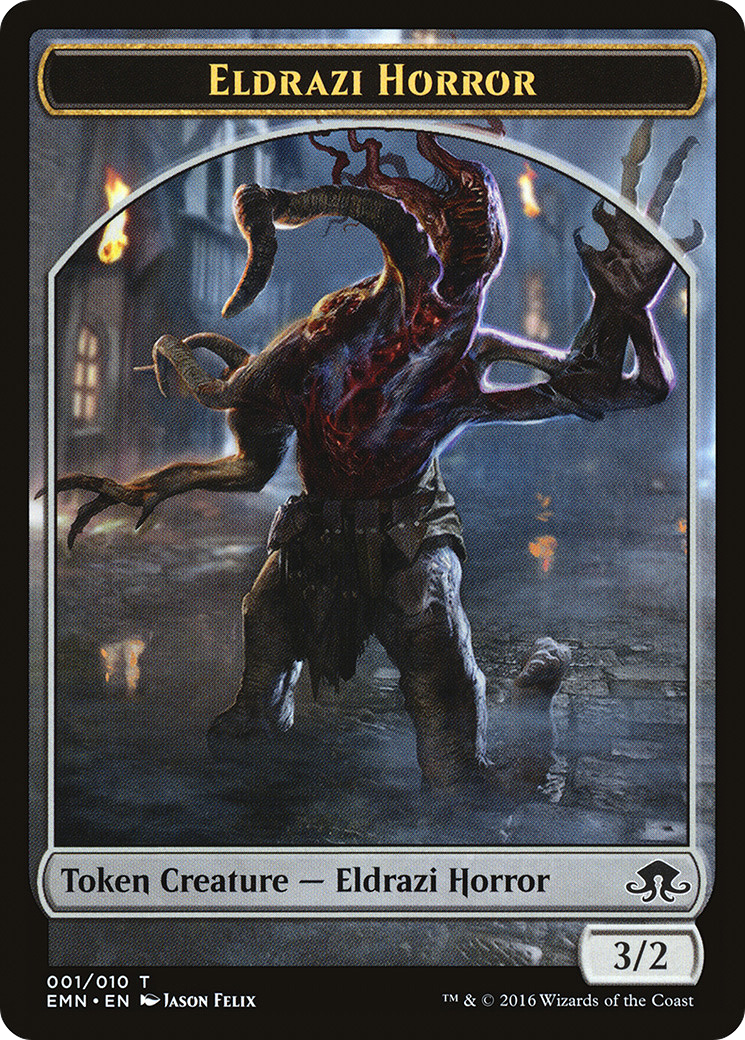 Eldrazi Horror (TEMN-001) - Eldritch Moon Tokens - Premium MTG Single from Wizards of the Coast - Just $0.08! Shop now at Game Crave Tournament Store