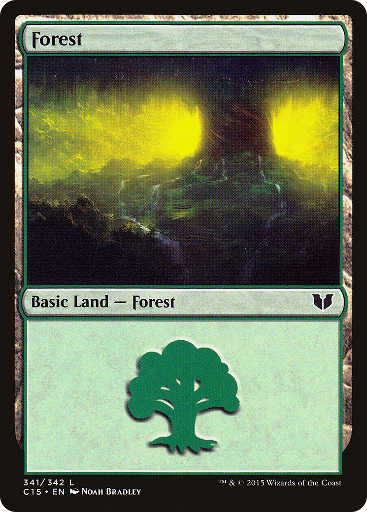Forest (C15-341) - Commander 2015 - Premium MTG Single from Wizards of the Coast - Just $0.25! Shop now at Game Crave Tournament Store