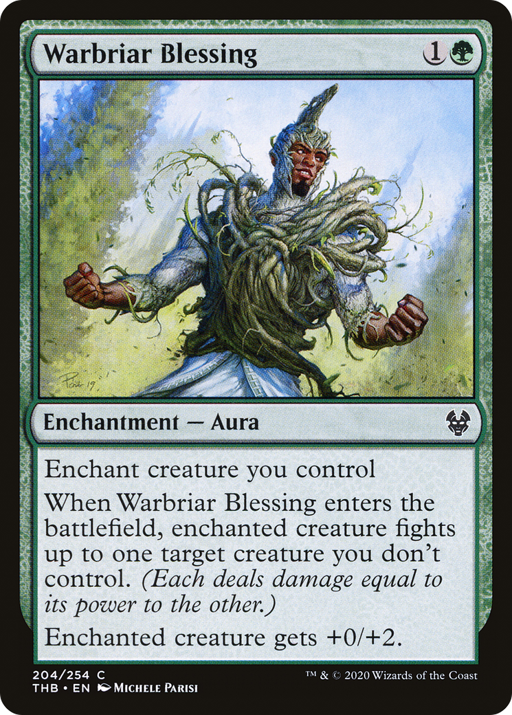 Warbriar Blessing (THB-204) - Theros Beyond Death Foil - Premium MTG Single from Wizards of the Coast - Just $0.25! Shop now at Game Crave Tournament Store