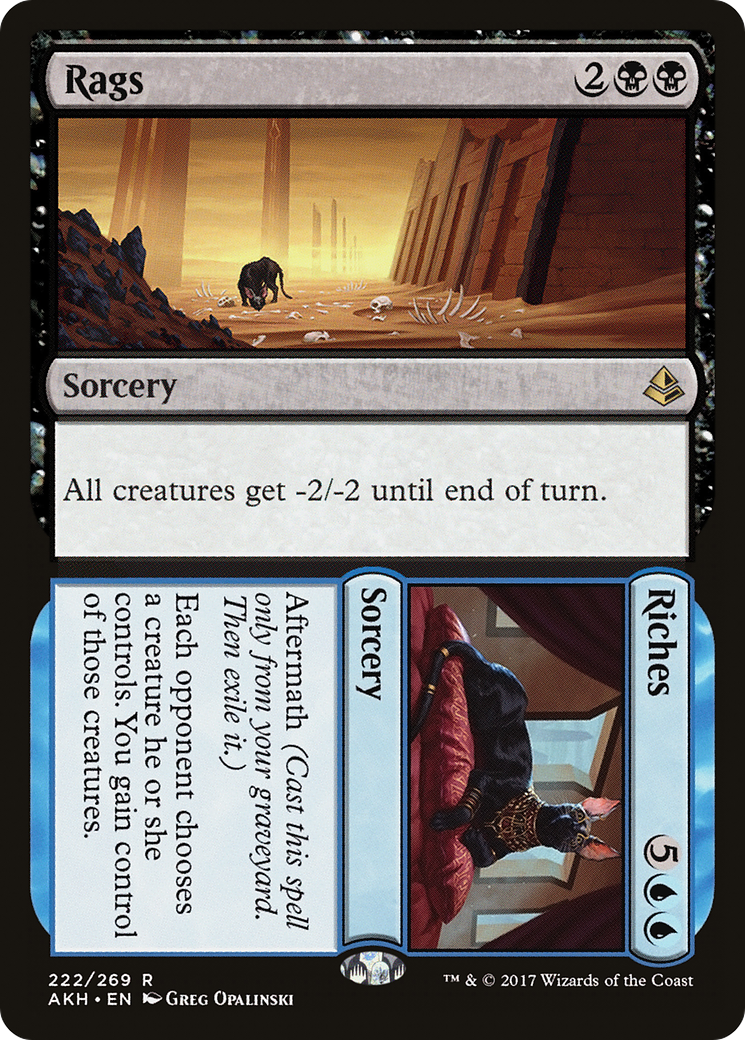 Rags // Riches (AKH-222) - Amonkhet - Premium MTG Single from Wizards of the Coast - Just $0.25! Shop now at Game Crave Tournament Store