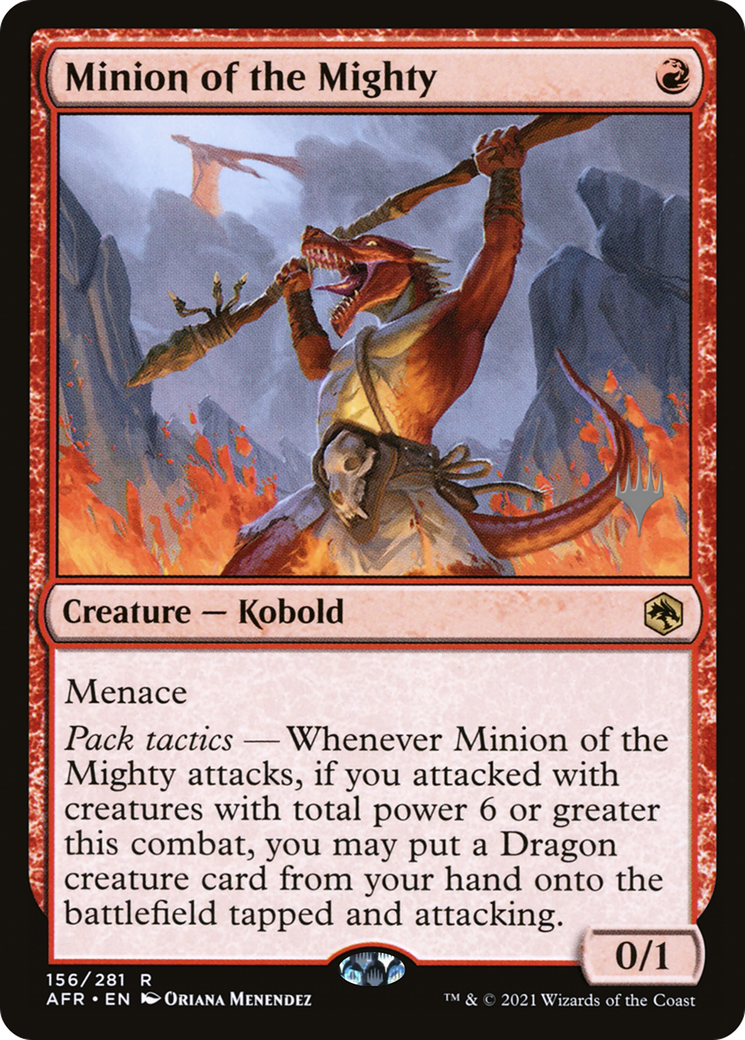 Minion of the Mighty (PAFR-156P) - Adventures in the Forgotten Realms Promos Foil - Premium MTG Single from Wizards of the Coast - Just $4.75! Shop now at Game Crave Tournament Store