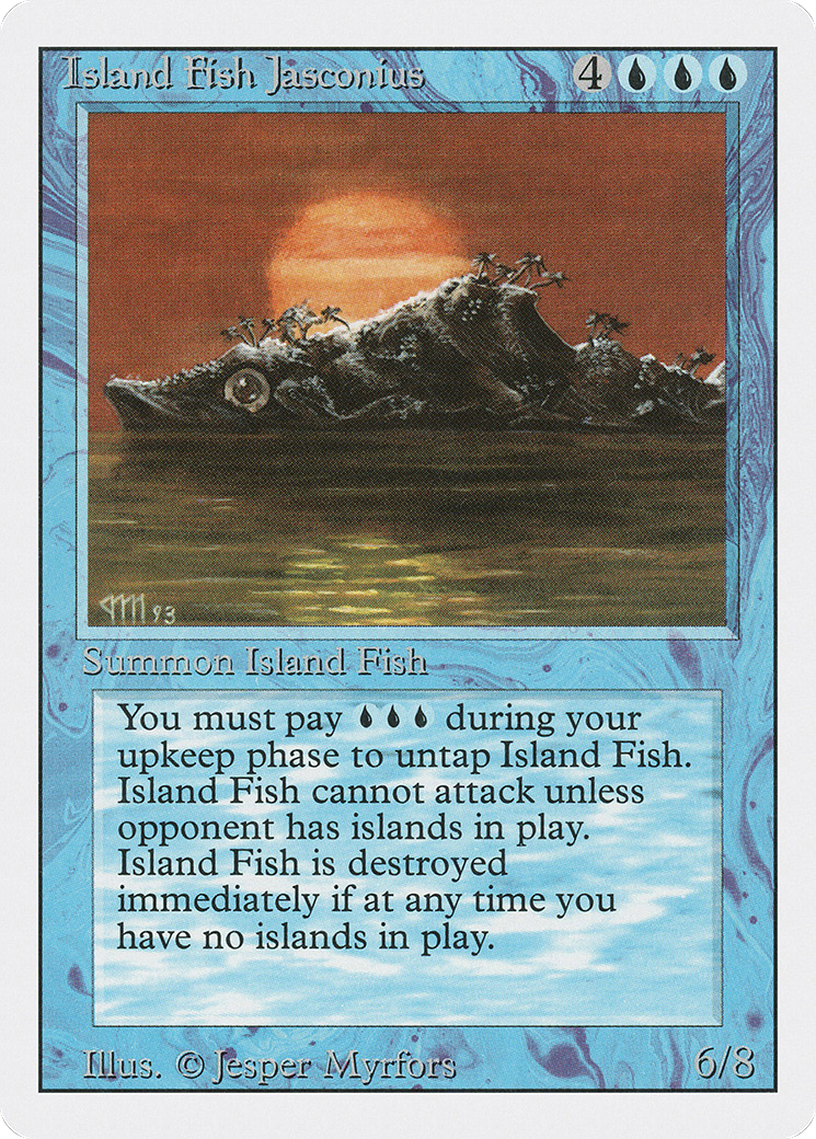 Island Fish Jasconius (3ED-061) - Revised Edition - Premium MTG Single from Wizards of the Coast - Just $0.66! Shop now at Game Crave Tournament Store